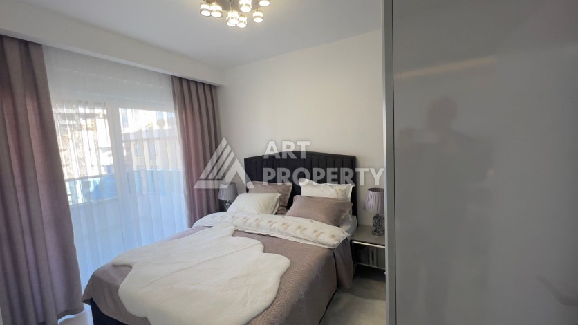 Меблированная квартира1+1 с большим балконом, 70 кв.м. Махмутлар, Алания - Ракурс 14