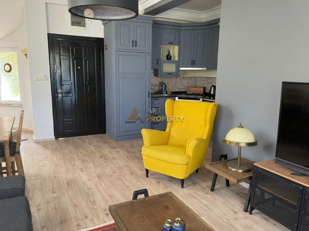 Двухуровневая квартира в масштабном комплексе отельного типа, Каргыджак, Алания, 100 м2 - Ракурс 3