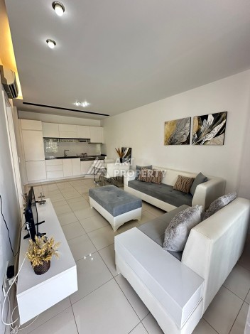 Современная квартира 1+1 в 100 метрах от моря, Тосмур, Алания - Ракурс 12