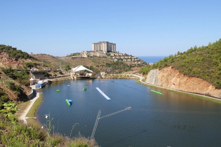 Двухуровневая квартира в масштабном комплексе отельного типа, Каргыджак, Алания, 100 м2 - Ракурс 11