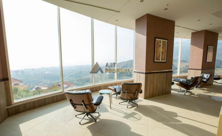 Двухуровневая квартира в масштабном комплексе отельного типа, Каргыджак, Алания, 100 м2 - Ракурс 18