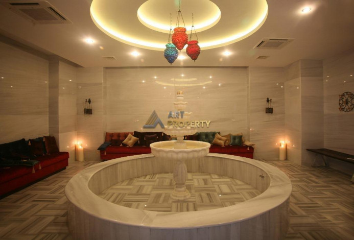 Двухуровневая квартира в масштабном комплексе отельного типа, Каргыджак, Алания, 100 м2 - Ракурс 45