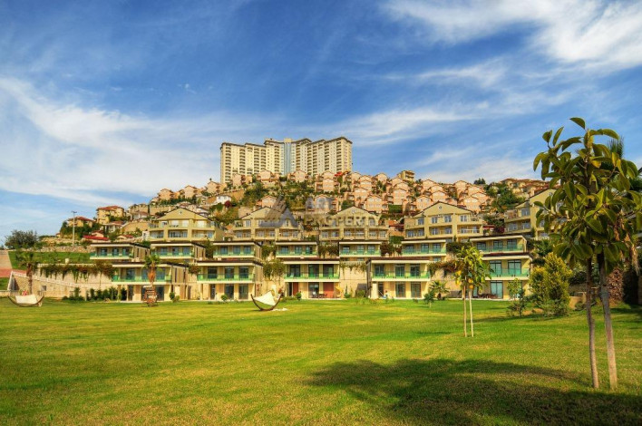 Двухуровневая квартира в масштабном комплексе отельного типа, Каргыджак, Алания, 100 м2 - Ракурс 49