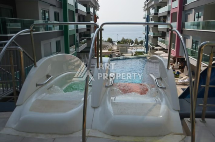 Шикарный садовый дуплекс 3+1 в роскошной резиденции, 230 кв.м. Каргыджак, Алания - Ракурс 4