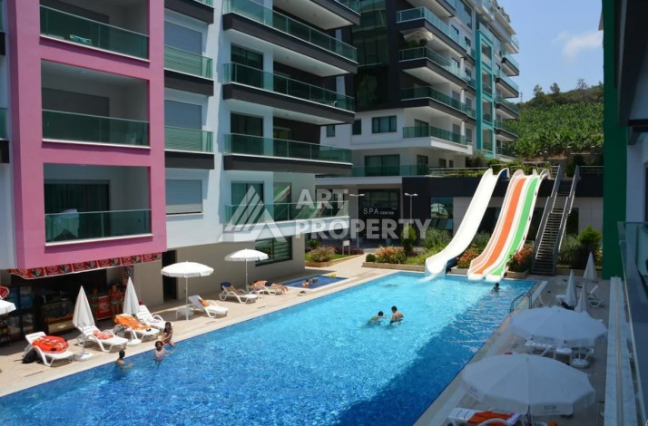 Шикарный садовый дуплекс 3+1 в роскошной резиденции, 230 кв.м. Каргыджак, Алания - Ракурс 5