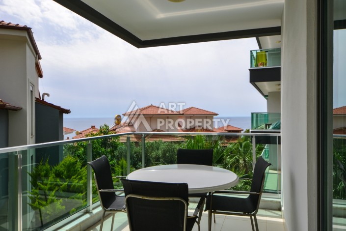 Шикарный садовый дуплекс 3+1 в роскошной резиденции, 230 кв.м. Каргыджак, Алания - Ракурс 13