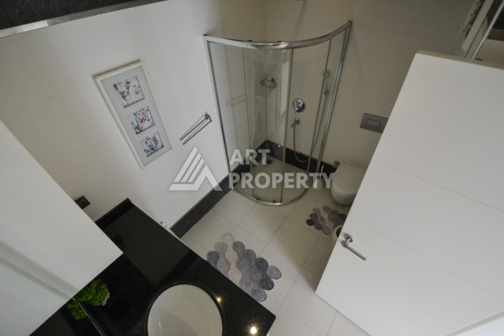 Шикарный садовый дуплекс 3+1 в роскошной резиденции, 230 кв.м. Каргыджак, Алания - Ракурс 22