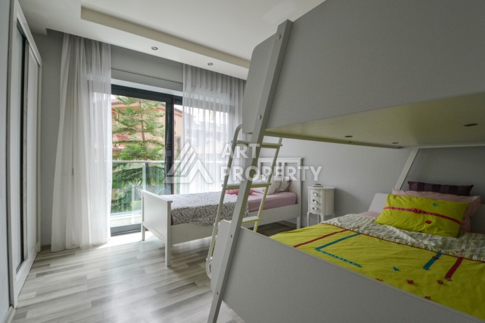 Шикарный садовый дуплекс 3+1 в роскошной резиденции, 230 кв.м. Каргыджак, Алания - Ракурс 33