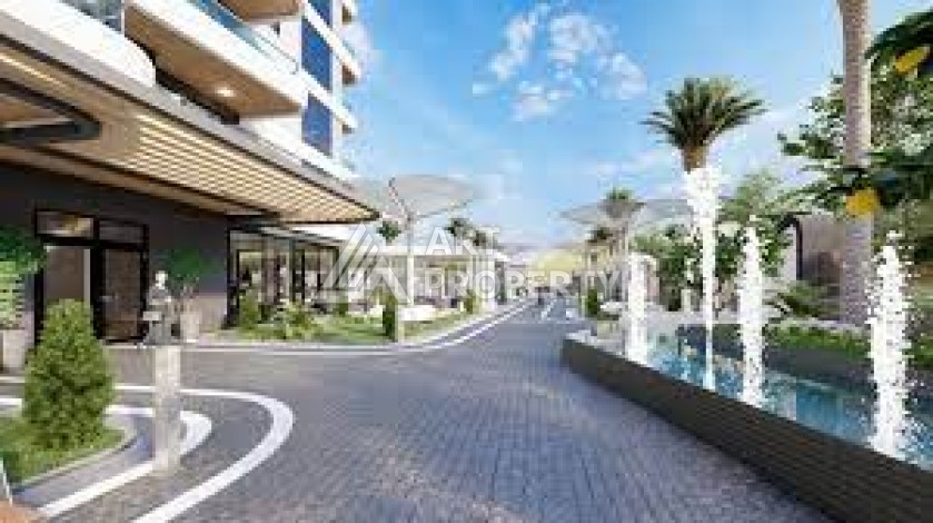 Стильная квартира 1+1 в элитном жилом комплексе в центре Махмутлара, 52 кв.м. - Ракурс 19