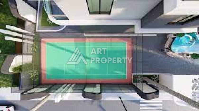 Стильная квартира 1+1 в элитном жилом комплексе в центре Махмутлара, 52 кв.м. - Ракурс 20