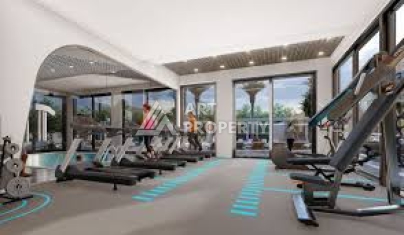 Стильная квартира 1+1 в элитном жилом комплексе в центре Махмутлара, 52 кв.м. - Ракурс 21