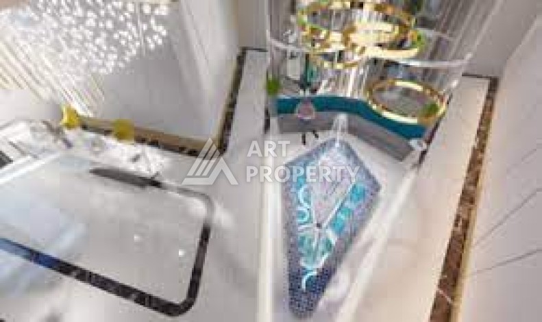 Стильная квартира 1+1 в элитном жилом комплексе в центре Махмутлара, 52 кв.м. - Ракурс 22