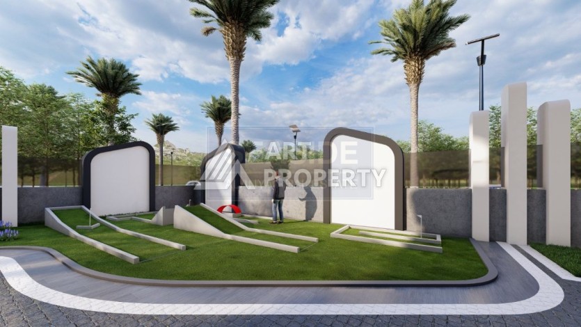 Стильная квартира 1+1 в элитном жилом комплексе в центре Махмутлара, 52 кв.м. - Ракурс 23