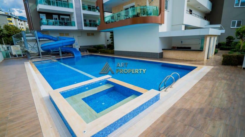 Апартаменты 2+1 в самом центре Аланьи в 250 метрах от пляжа Клеопатры, 120 м2 - Ракурс 8