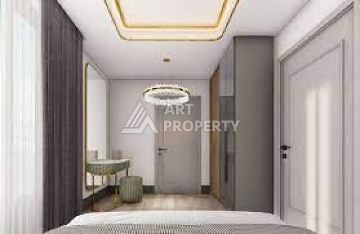 Стильная квартира 1+1 в элитном жилом комплексе в центре Махмутлара, 52 кв.м. - Ракурс 27