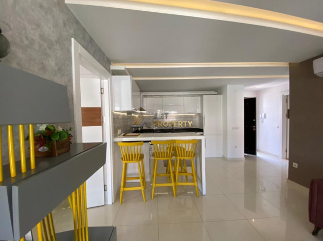 Апартаменты 2+1 в самом центре Аланьи в 250 метрах от пляжа Клеопатры, 120 м2 - Ракурс 12