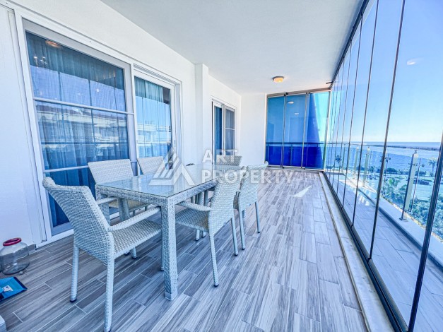 Квартира 2+1 с видом на море в Махмутларе, 110 кв.м. - Ракурс 9