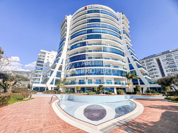 Квартира 2+1 с видом на море в Махмутларе, 110 кв.м. - Ракурс 39