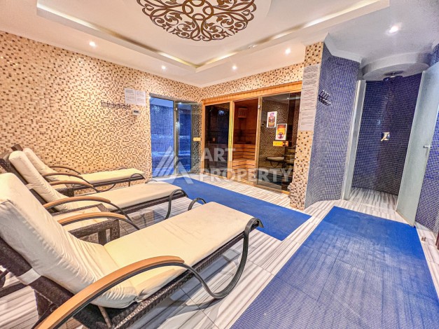 Квартира 2+1 с видом на море в Махмутларе, 110 кв.м. - Ракурс 44