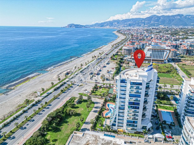 Квартира 2+1 с видом на море в Махмутларе, 110 кв.м. - Ракурс 49