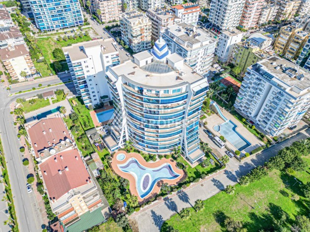 Квартира 2+1 с видом на море в Махмутларе, 110 кв.м. - Ракурс 58