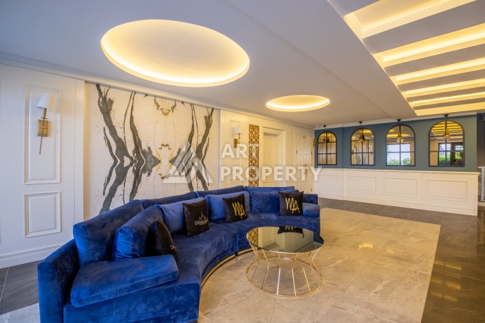 Меблированная квартира 2+1 в элитной резиденции, 110 кв.м. Каргыджак, Алания - Ракурс 8