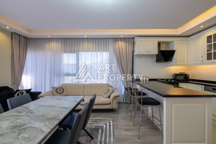 Меблированная квартира 2+1 в элитной резиденции, 110 кв.м. Каргыджак, Алания - Ракурс 14