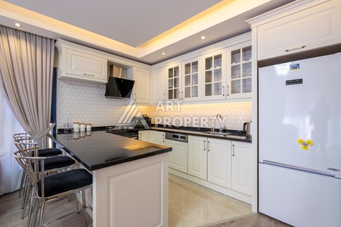 Меблированная квартира 2+1 в элитной резиденции, 110 кв.м. Каргыджак, Алания - Ракурс 15