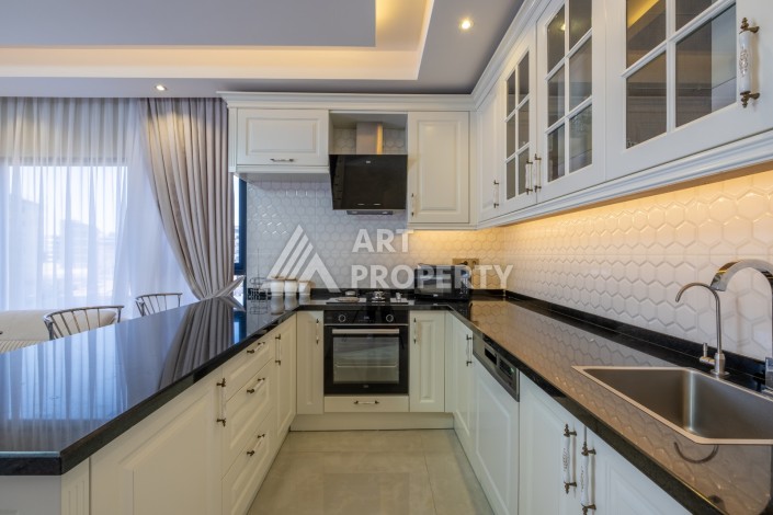 Меблированная квартира 2+1 в элитной резиденции, 110 кв.м. Каргыджак, Алания - Ракурс 16