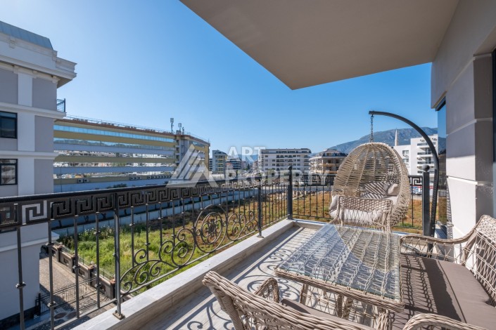 Меблированная квартира 2+1 в элитной резиденции, 110 кв.м. Каргыджак, Алания - Ракурс 19