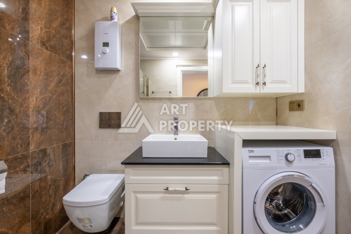 Меблированная квартира 2+1 в элитной резиденции, 110 кв.м. Каргыджак, Алания - Ракурс 20