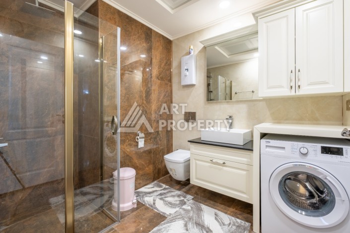 Меблированная квартира 2+1 в элитной резиденции, 110 кв.м. Каргыджак, Алания - Ракурс 21