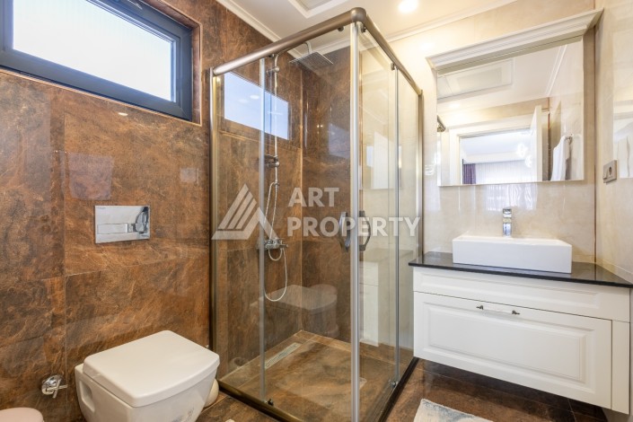 Меблированная квартира 2+1 в элитной резиденции, 110 кв.м. Каргыджак, Алания - Ракурс 27