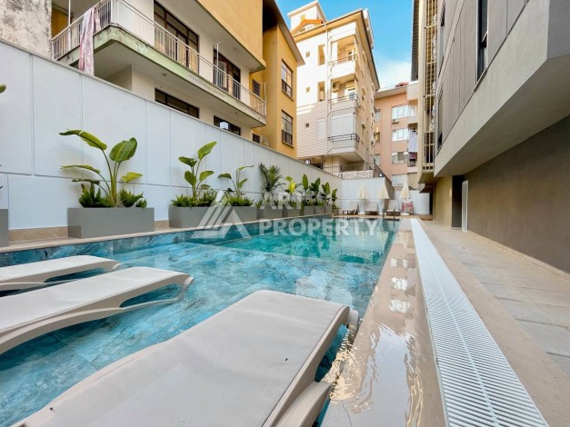 Квартира 1+1 в современном комплексе, 50 кв.м. Центр, Алания. - Ракурс 9