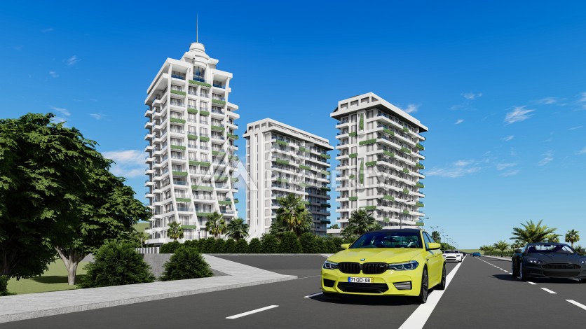 Престижные апартаменты 1+1 в районе Махмутлар, 60 кв.м. - Ракурс 5