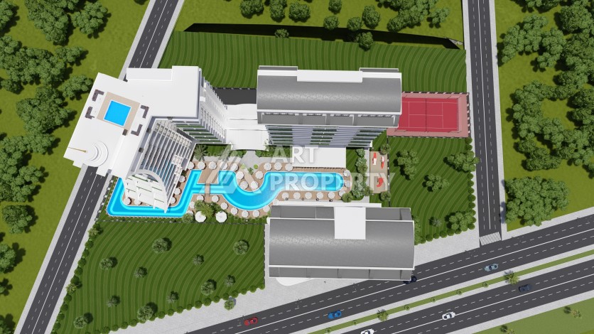 Престижные апартаменты 1+1 в районе Махмутлар, 60 кв.м. - Ракурс 6