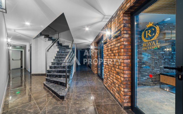 Квартира 1+1 в элитном ЖК, 55 кв.м. Центр, Алания - Ракурс 5