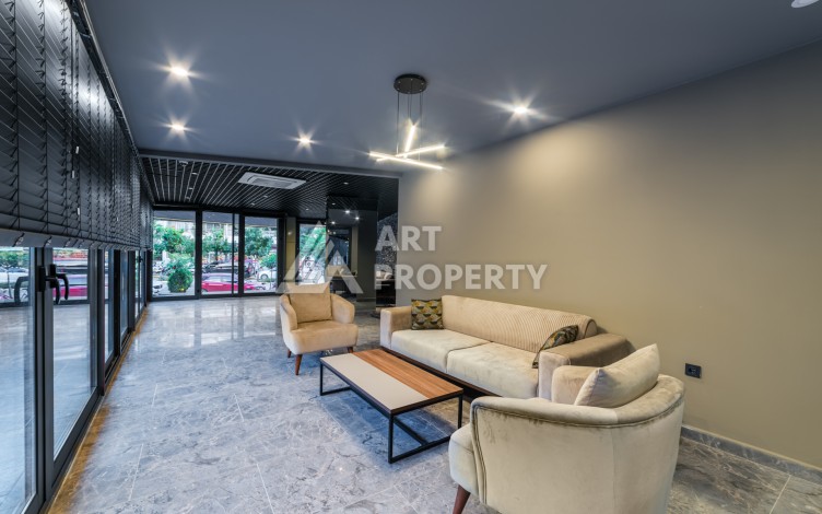 Квартира 1+1 в элитном ЖК, 55 кв.м. Центр, Алания - Ракурс 6