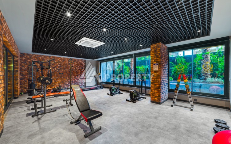 Квартира 1+1 в элитном ЖК, 55 кв.м. Центр, Алания - Ракурс 10