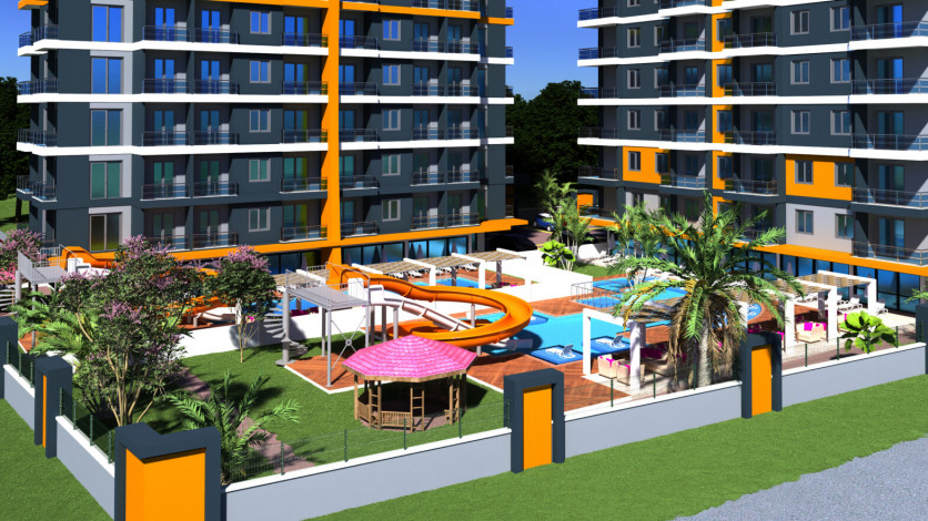 Новый жилой комплекс, класса люкс, со всеми удобствами в курортном городе Махмутлар,Алания. - Ракурс 1