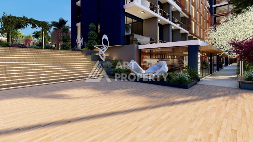 Старт строительства инвестиционного проекта с квартирами 0+1, 1+1, 2+1 в 520 метрах от моря. Томюк, Мерсин. - Ракурс 5