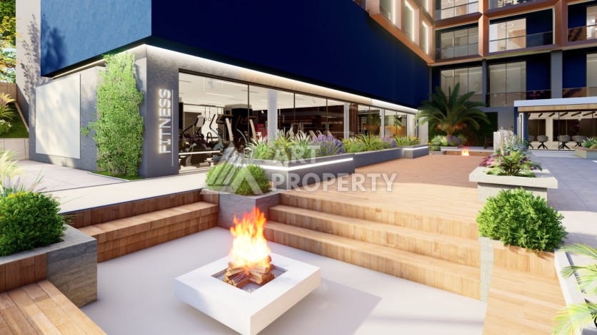 Старт строительства инвестиционного проекта с квартирами 0+1, 1+1, 2+1 в 520 метрах от моря. Томюк, Мерсин. - Ракурс 6