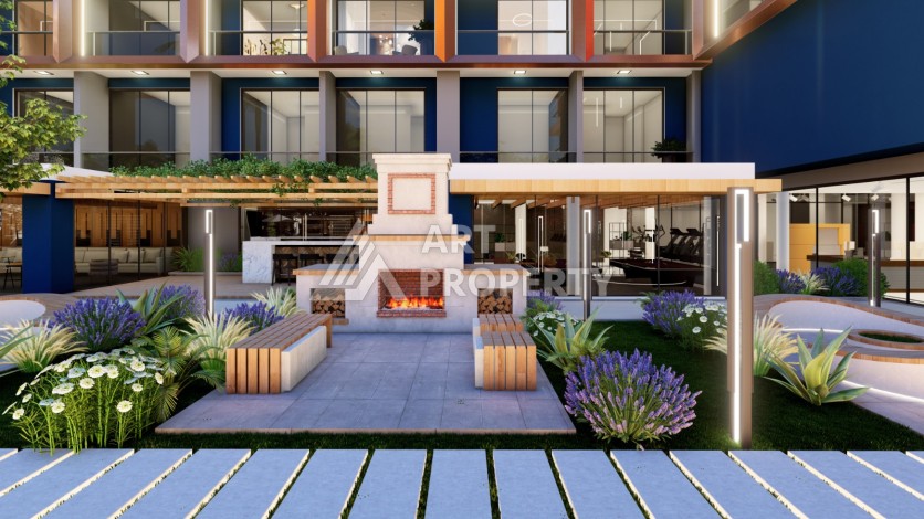 Старт строительства инвестиционного проекта с квартирами 0+1, 1+1, 2+1 в 520 метрах от моря. Томюк, Мерсин. - Ракурс 10