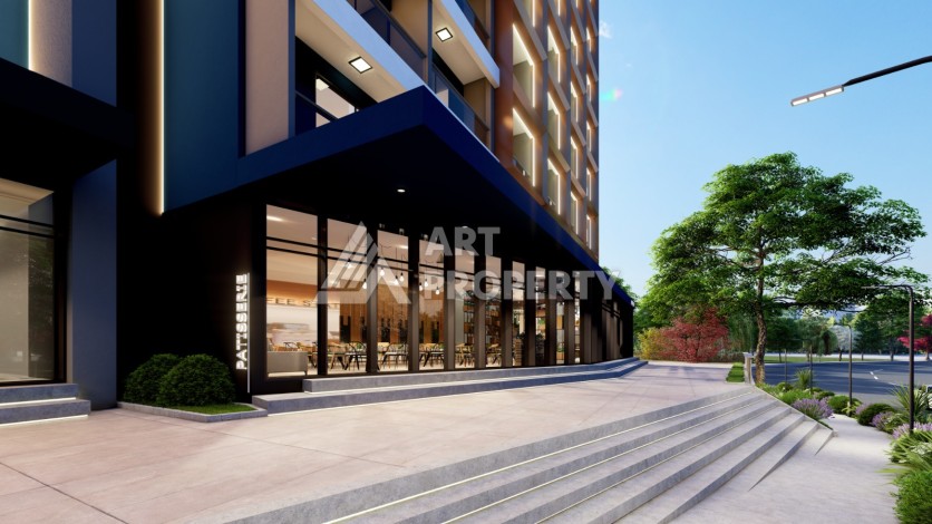 Старт строительства инвестиционного проекта с квартирами 0+1, 1+1, 2+1 в 520 метрах от моря. Томюк, Мерсин. - Ракурс 11