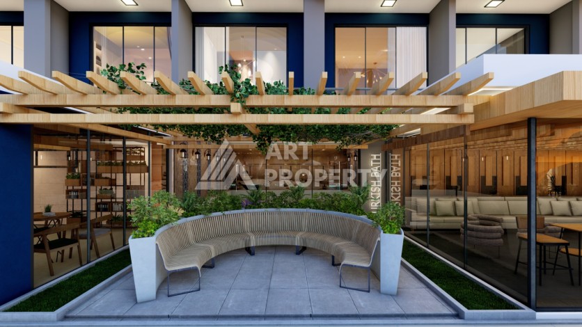 Старт строительства инвестиционного проекта с квартирами 0+1, 1+1, 2+1 в 520 метрах от моря. Томюк, Мерсин. - Ракурс 15