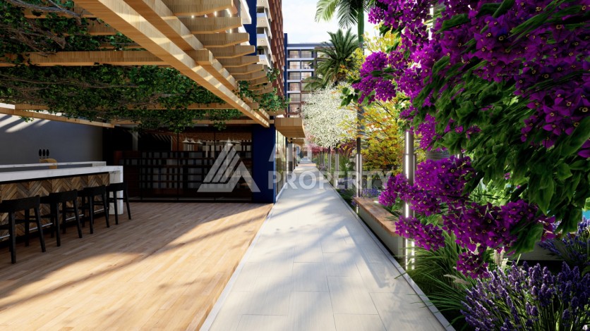 Старт строительства инвестиционного проекта с квартирами 0+1, 1+1, 2+1 в 520 метрах от моря. Томюк, Мерсин. - Ракурс 17