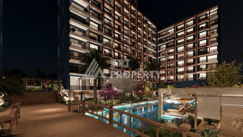 Старт строительства инвестиционного проекта с квартирами 0+1, 1+1, 2+1 в 520 метрах от моря. Томюк, Мерсин. - Ракурс 18