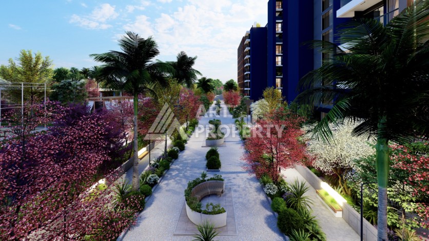 Старт строительства инвестиционного проекта с квартирами 0+1, 1+1, 2+1 в 520 метрах от моря. Томюк, Мерсин. - Ракурс 26