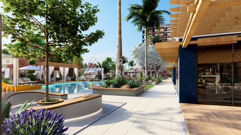 Старт строительства инвестиционного проекта с квартирами 0+1, 1+1, 2+1 в 520 метрах от моря. Томюк, Мерсин. - Ракурс 32