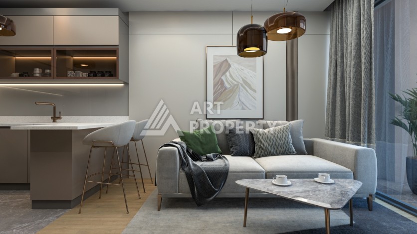 Старт строительства инвестиционного проекта с квартирами 0+1, 1+1, 2+1 в 520 метрах от моря. Томюк, Мерсин. - Ракурс 34